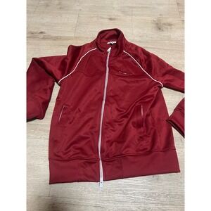 Ben Sherman Mens Burgundy Track Jacket Full Zip Size M Classic Style Punk Oi!